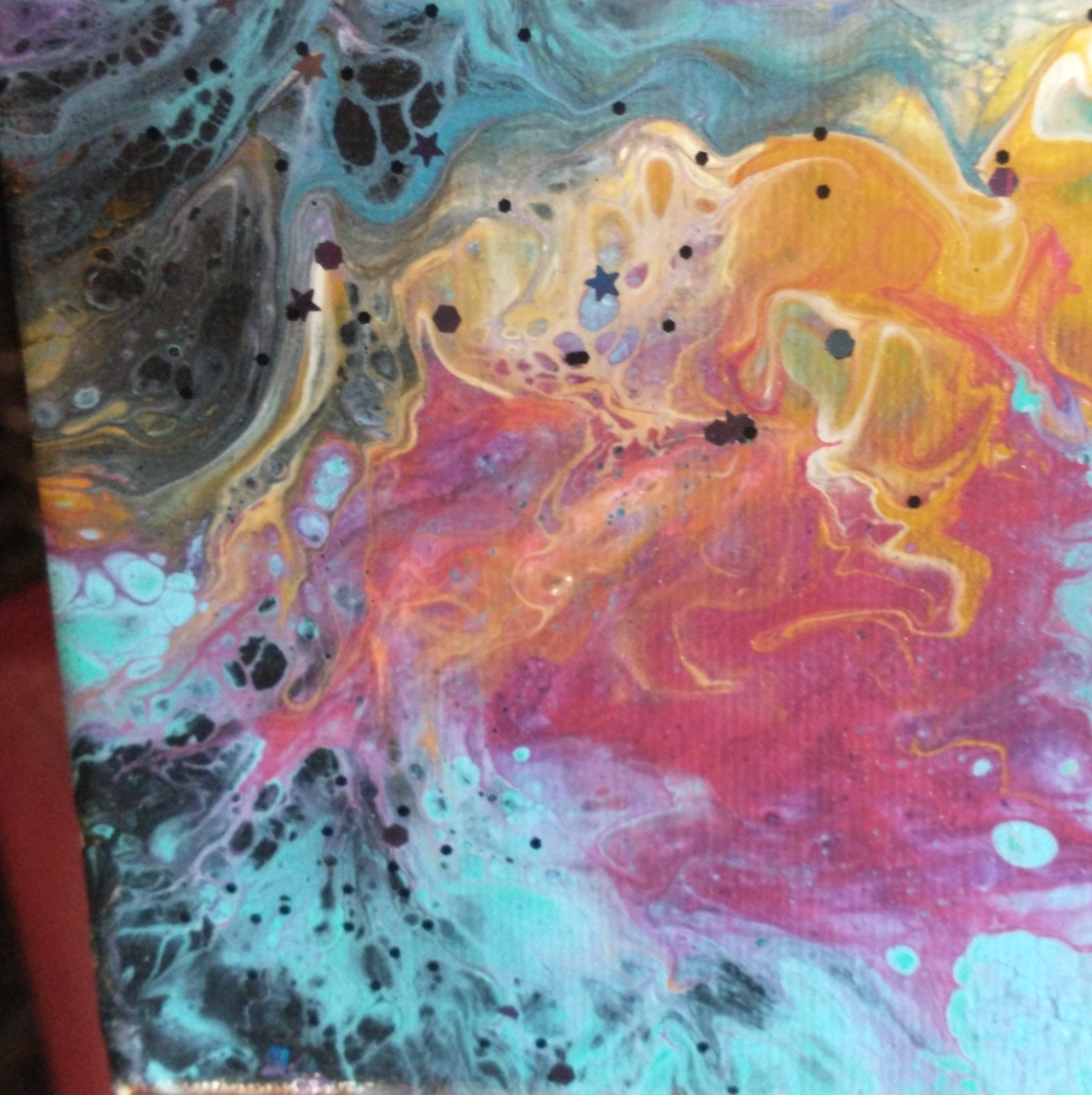 NEW Original Acrylic Painting, Designs By Sandy, "HAPPY HOLI", 8x10 - Picture 10 of 13